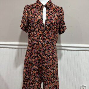 Free People Floral Keyhole Dress (Size S)